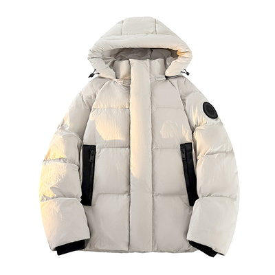 鸭鸭冬季羽绒服女款时尚休闲百搭短款加厚连帽男女同款保暖外套