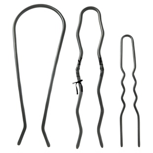 金属10厘米加粗加长加厚u夹U型发簪波浪形发叉子插梳U型发夹插针