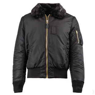 美国ALPHA阿尔法工业B-15飞行夹克B15毛领保暖棉服男加厚冬季外套