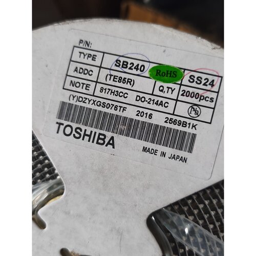 议价TOSHIBA贴片二极管SB240SS24DO2维修