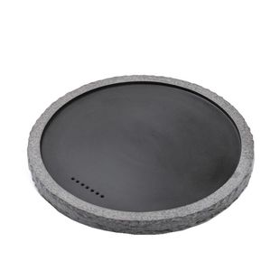 圆形乌金石茶盘厂家直销天然精品黑金石茶台小号茶海功夫茶台圆盘