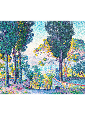 格兰维尔保罗西涅克点彩海岸风景复古小众艺术装饰挂画复刻版画