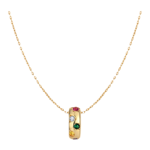 VEKE「质数」轻奢小众高级感锆石复古吊坠爆款项链女