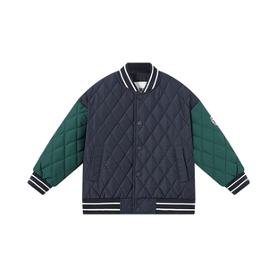 多多家男童棉服外套棒球服防泼水2025秋冬新款儿童中大童洋气棉袄