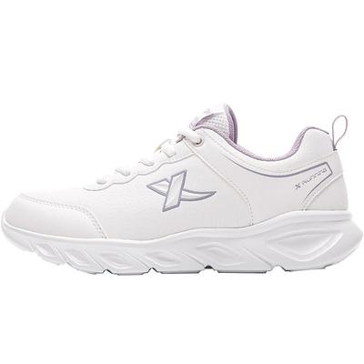 特步女鞋冬季2025运动鞋女官方旗舰正品皮面防水轻便软底跑步鞋子