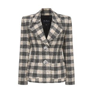 【赵美延同款】NanaJacqueline粗花呢编织套装新款复古高智感穿搭