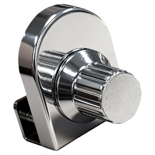 猫别墅柜门锁铝合金玻璃锁免打孔宠物柜锁扣猫柜固定双开门中间锁