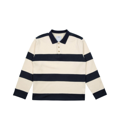 化學製品条纹长袖Polo