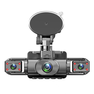 前后左右同时录像360度全景行车记录仪停车监控防划车四路4四镜头