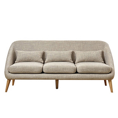 北欧双人休闲小沙发咖啡厅布艺