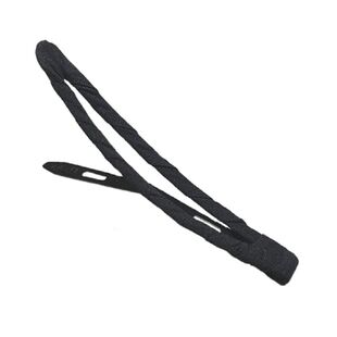 黑色布艺发夹绕布发卡简约纯色边夹日韩头饰品刘海夹头夹BB夹配饰