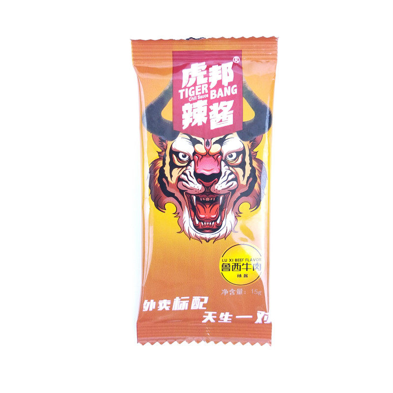 虎邦辣酱外卖小袋装15g牛肉酱