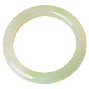 凤飞凰58.8mm和田玉翠青手镯女款玉镯天然玉石镯子女士送女友0487