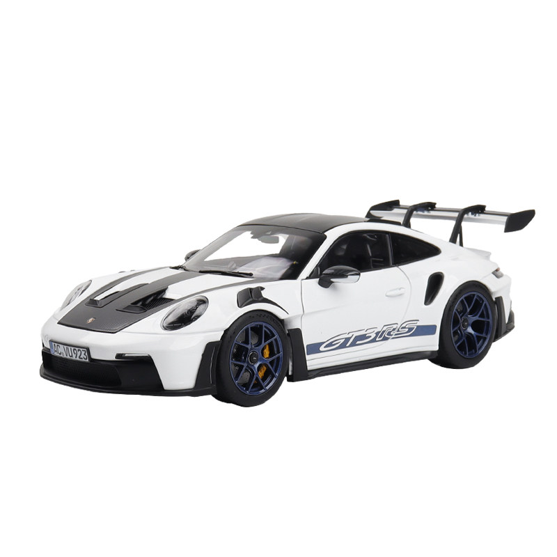 NOREV 1:18 保时捷911 GT3 2021款黄色 合金全开汽车模型摆件收藏