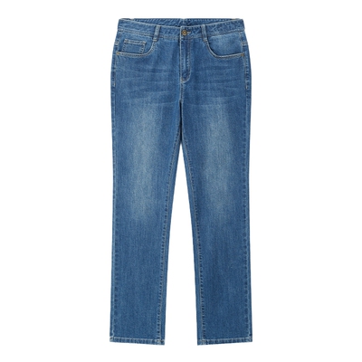 百斯盾中直筒长裤经典五袋款