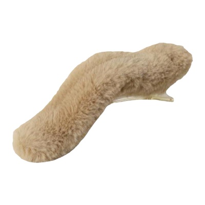 毛绒珍珠发夹高级感鸭嘴夹盘发夹