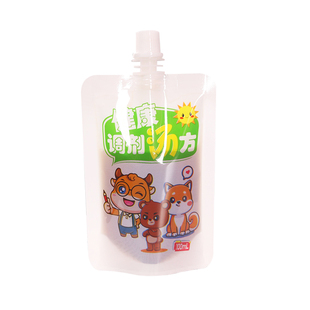 一次性儿童卡通中药液体包装袋自立吸嘴袋分装袋食品级中药汤袋子