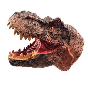 儿童恐龙动物手偶软胶亲子互动玩具仿真鲨鱼霸王龙三角迅猛龙模型