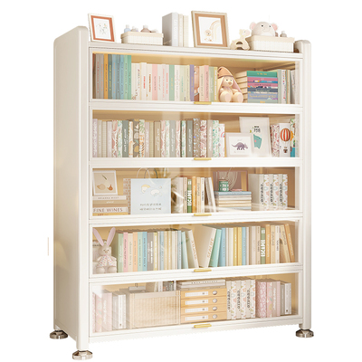 美丽港钢制书柜亚克力透明面板