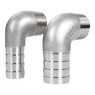 304不锈钢外丝弯头宝塔头6分软水管竹节直插异径90度宝塔弯头接头