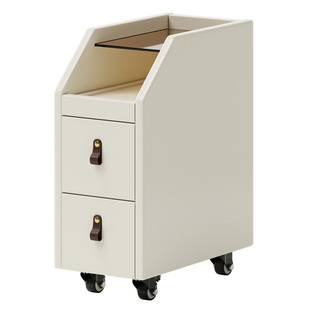 实木床头柜卧室小型可移动夹缝收纳柜简约储物柜家用多功能置物架