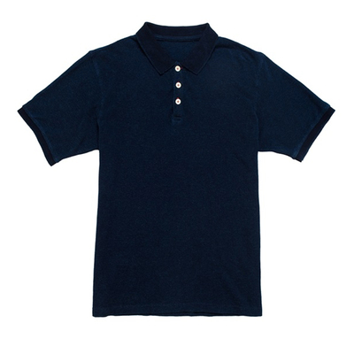 hdk海觉)indigo百搭蓝染POLO衫