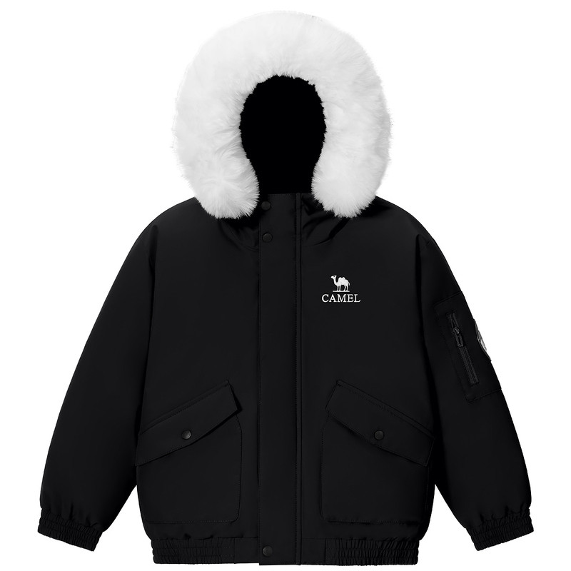 骆驼儿童羽绒服加厚保暖冬装外套
