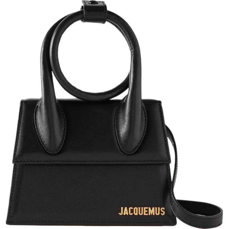 【礼物】Jacquemus 女士绕圈式手柄皮革单肩包