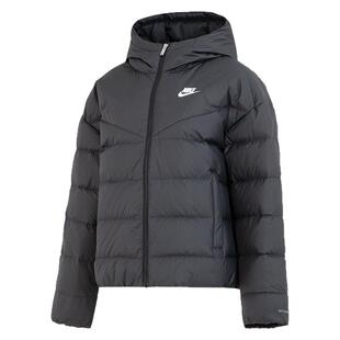 Nike耐克羽绒服女WINDRUNNER冬季防风拒水夹克连帽外套DQ5904-010