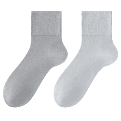 桑蚕丝松口袜子男士防臭中筒袜