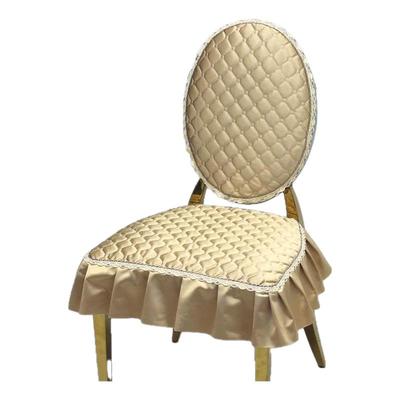 不锈钢椭圆靠背椅子套罩坐垫防滑