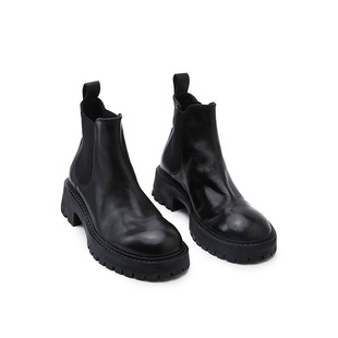 【王小毒】冒险艺术家●秋冬美拉德水洗马皮切尔西靴女复古短靴