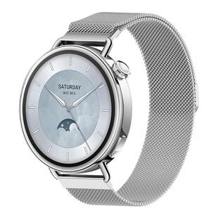 适用于小米s4手表S5表带41mm米兰尼斯新款腕带watch是4sport磁吸s3女金属钢带s2pro运动color2休闲透气s1表链