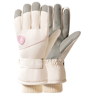 防水手套滑雪女士保暖冬季可触屏东北骑车女防寒骑行电动车棉防风