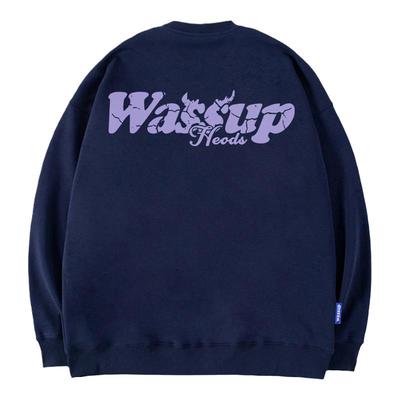 WASSUP痞帅潮流字母印花卫衣男