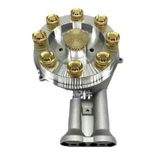 灶具配件大全燃气灶配件135型9头铝合金一体炉头家用煤气灶文火款