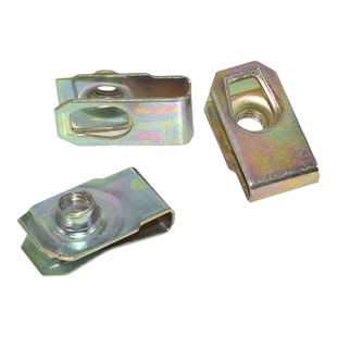 通用汽车底座卡扣 螺铁片 自攻丝前后牌照固定垫片卡子6mm