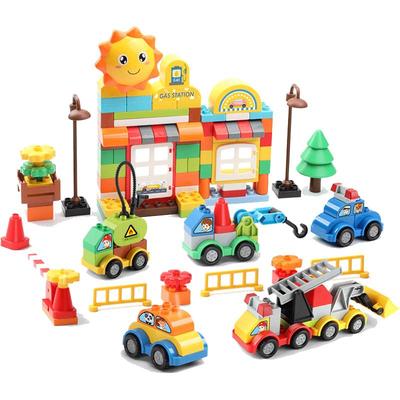 费乐大颗粒益智百变小车积木