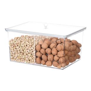 淘裕超市食品货架展示盒干果炒货瓜子密封盒罐透明亚克力陈列盒子