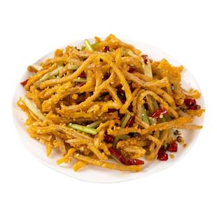 华贵洪湖芝麻藕条300g油炸干煸藕丝冷冻半成品商用预制菜湖北特产