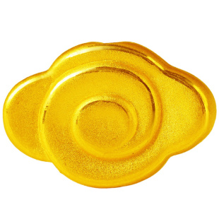 祥云转运珠黄金背云金刚杵3D硬足金999文玩手串线束配件宝瓶饰品