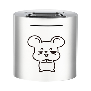 不锈钢存钱罐可存可取储蓄罐可进可出储钱罐十二生肖存钱罐大容量