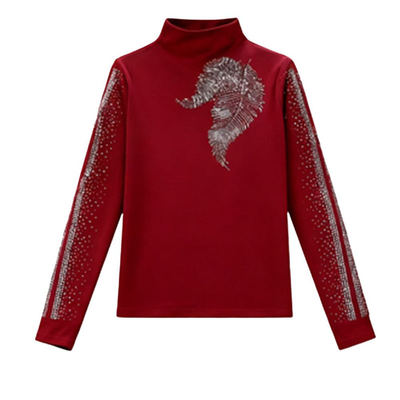 加厚洋气打底衫2025新款女秋季短款上衣一体德绒保暖女士长袖t恤