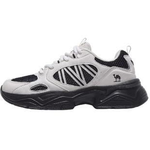 骆驼轻扬运动鞋女款2025新款女鞋透气轻便休闲鞋增高复古老爹鞋