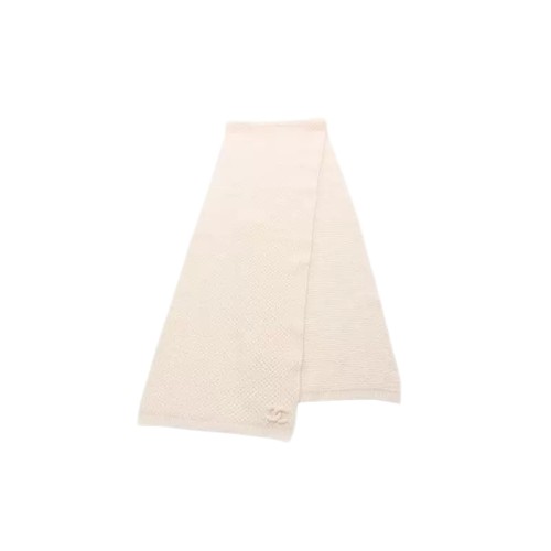 中古Chanel香奈儿女A级95新Chanel香奈儿温柔羊毛围巾丝巾浅褐色