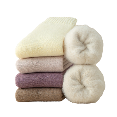 羊绒袜子女秋冬加厚月子袜毛绒