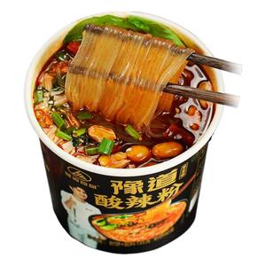 豫道食品黑金版酸辣粉6桶装整箱重庆免煮酸辣红薯粉丝米线方便