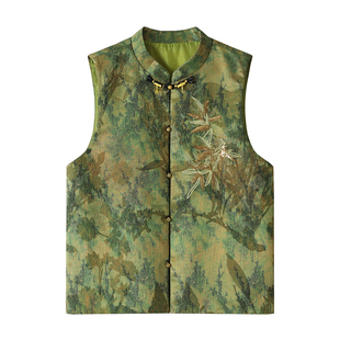 新中式国风唐装马甲女2026新款春秋季时尚洋气爆款坎肩妈妈三件套