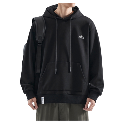 hansca加绒连帽卫衣男秋冬款套装