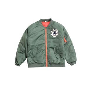 儿童加厚夹棉外套2025冬男童飞行员夹克中大童防风棒球服保暖棉服